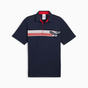 Cheap Urlfreeze Jordan Outlet x VOLITION Eagle Men's Golf Polo, Deep Navy-Strong Red, extralarge